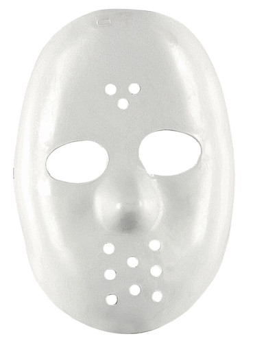 Maschera hockey bianca - ,