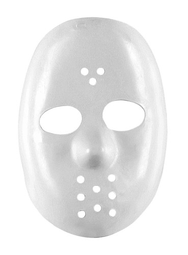 Maschera hockey bianca - ,
