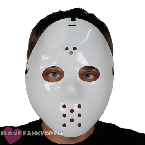 Maschera hockey bianca - maschera,